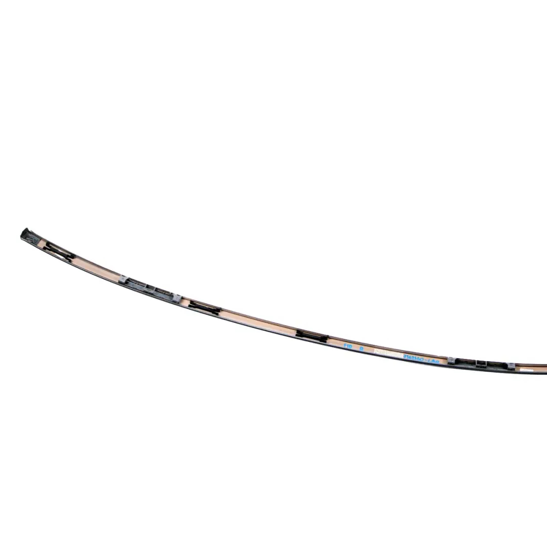 BMW 5 F10 LCI Right O/S Roof Moulding Gutter Rail Trim Carbonschwarz Black - 416