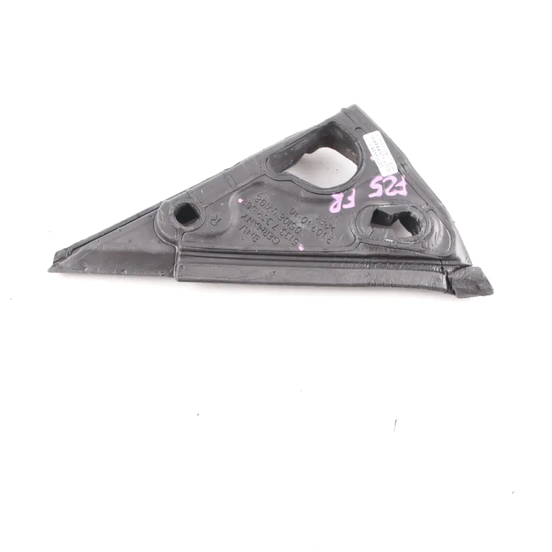 BMW X3 F25 Joint d'étanchéité rétroviseur triangle avant droit isolation 7362502