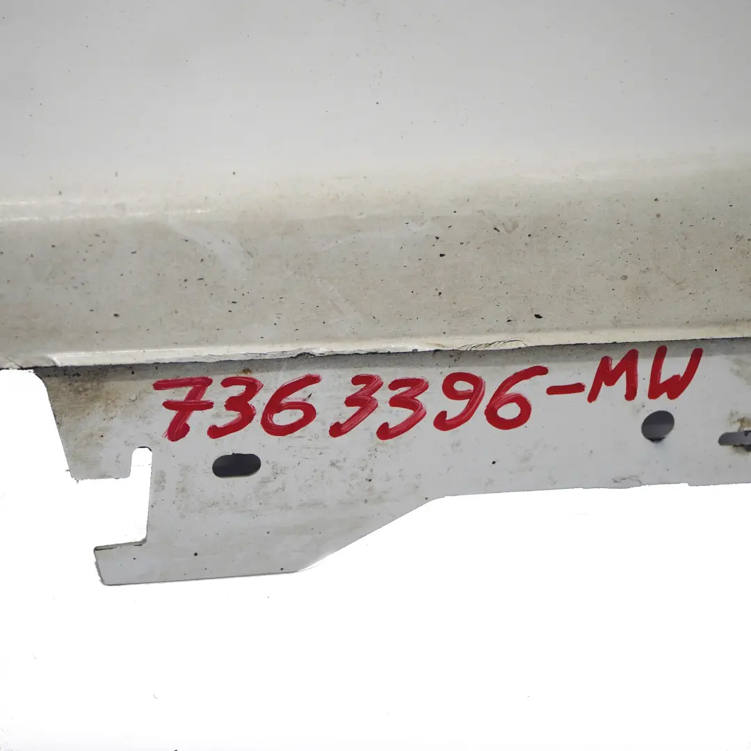 BMW F32 F33 Side Skirt Sill Strip Right O/S Mineralweiss Mineral White - A96