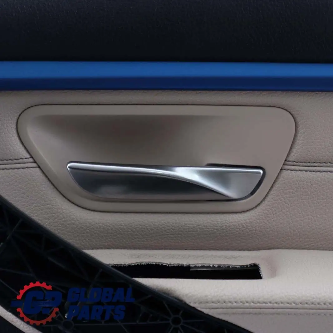 BMW 3 Reihe F30 F31 Türverkleidung Vorne Vorn Rechts Leder Oyster