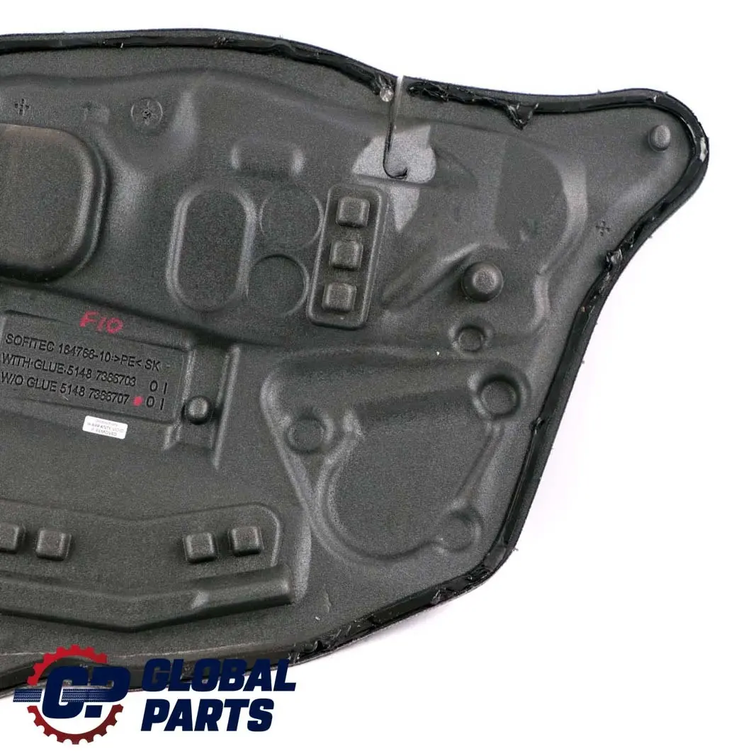 BMW F10 F11 Couvre porte insonorisee arriere gauche 7366707 7254127