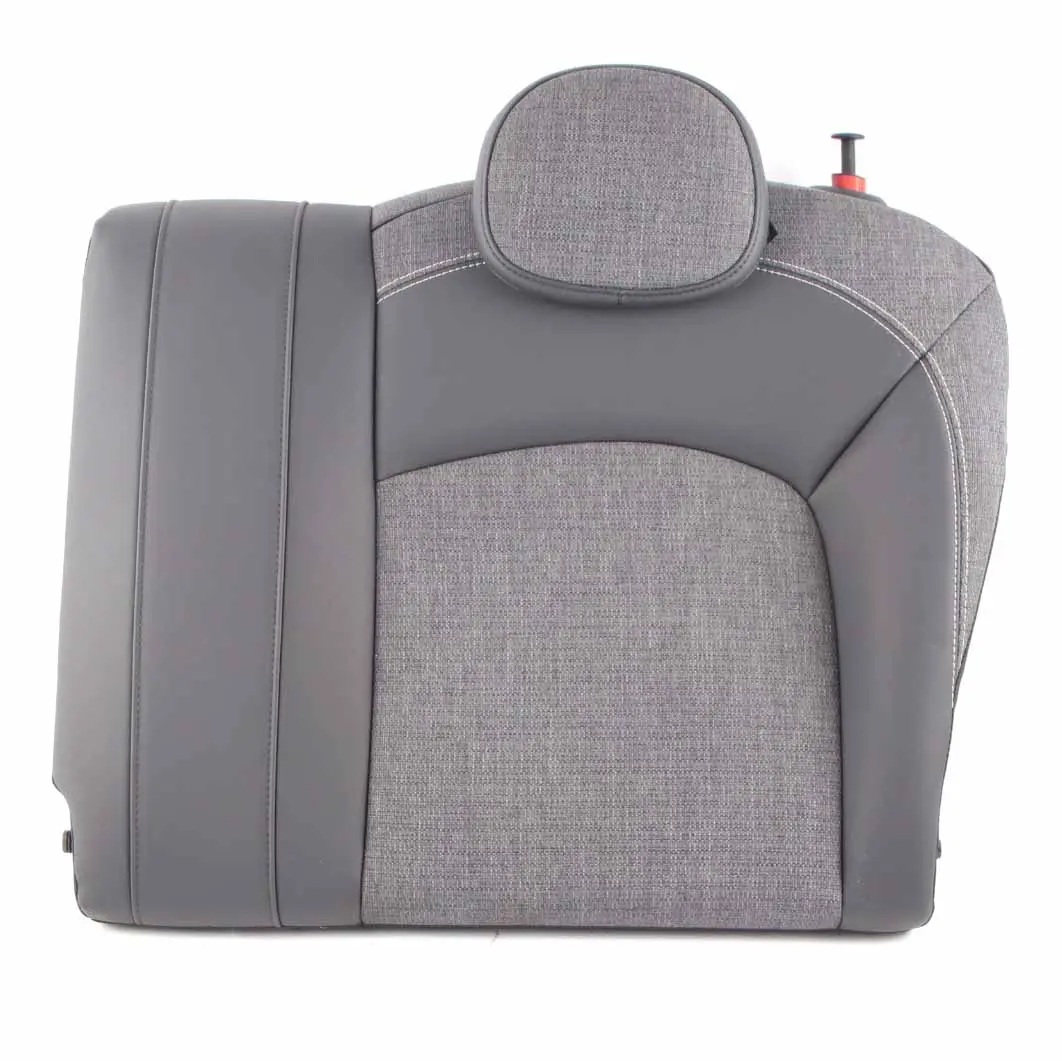 Mini F56 Respaldo Asiento Trasero Izquierdo Tela Polipiel Carbono Negro Perla