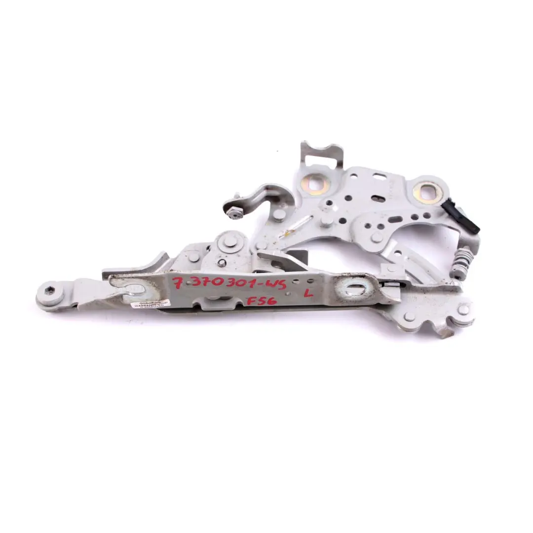 Mini F55 F56 F57 Gauche Charnière Capot Moteur Blanc Argent Métallique - A62