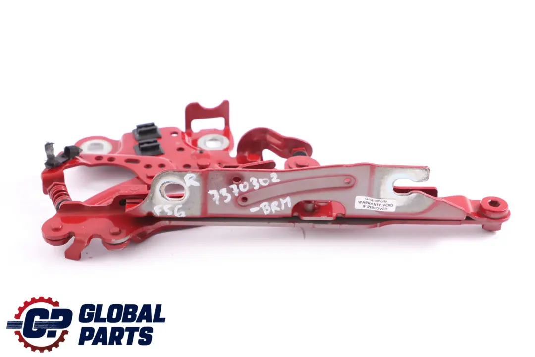 Mini F55 F56 Right O/S Engine Hood Hinge Bonnet Blazing Red 7300566