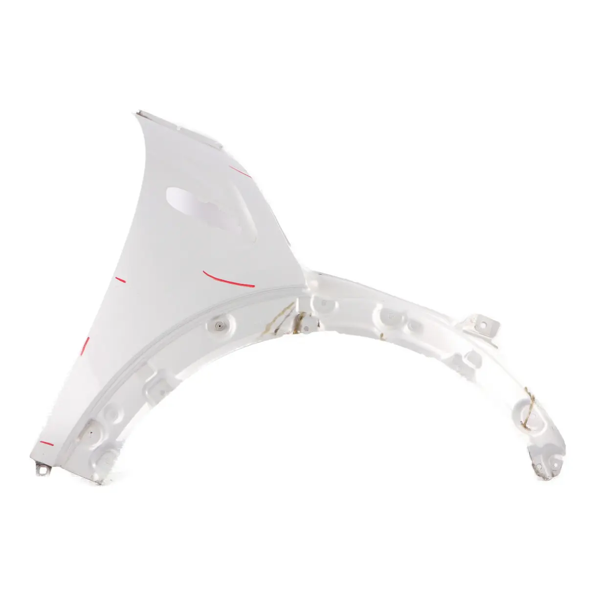 Mini F55 F56 Side Panel Front Right O/S Wing Covering White Silver Metallic A62