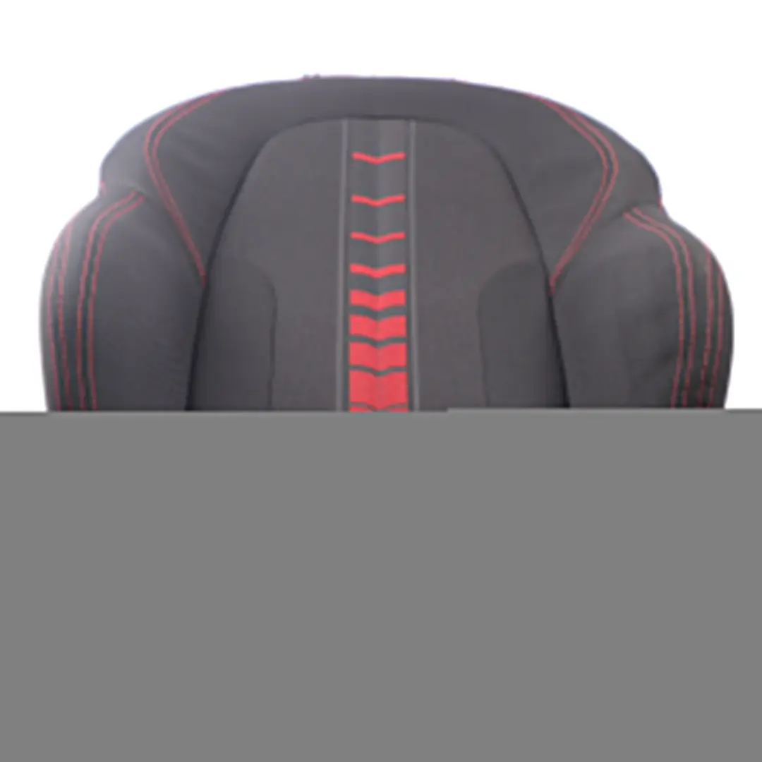 BMW F45 F48 Front Left N/S Seat Backrest Cover Fabric Race Anthracite Red Accent