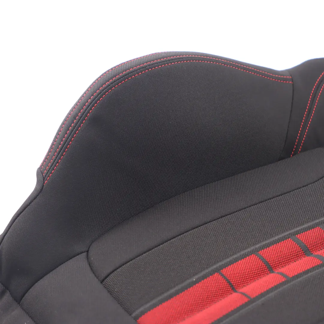 BMW F45 F48 Front Left N/S Seat Backrest Cover Fabric Race Anthracite Red Accent