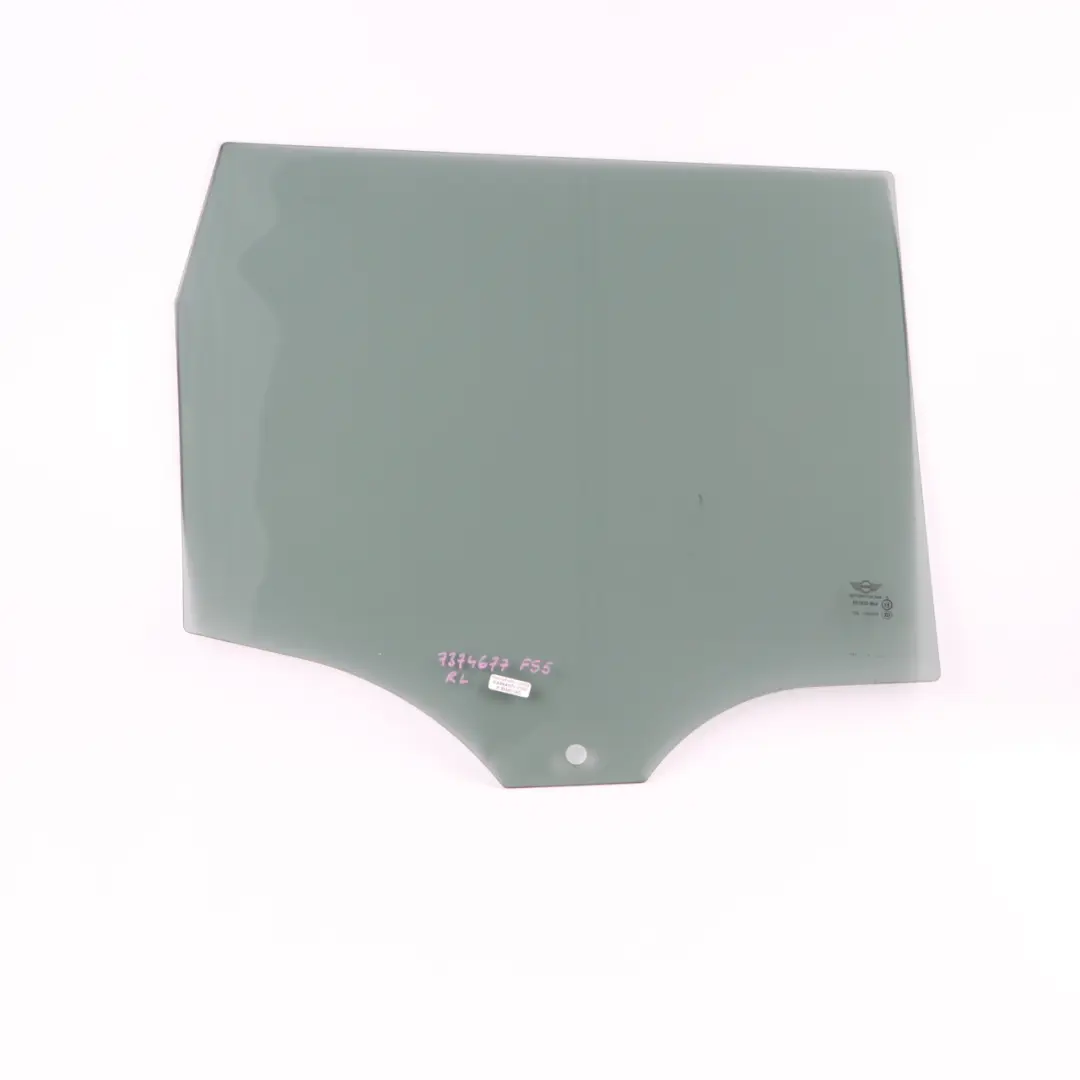 Mini Cooper One F55 Disque de Porte Arriere Gauche Verre AS2 Vert 7320287