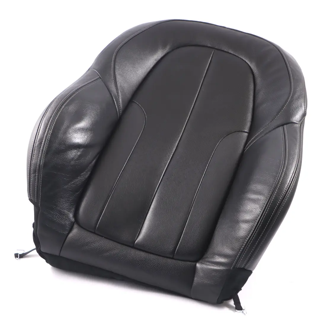 BMW F45 X1 F48 Delantero Derecho Asiento Calefactable Respaldo Funda Cuero Negro