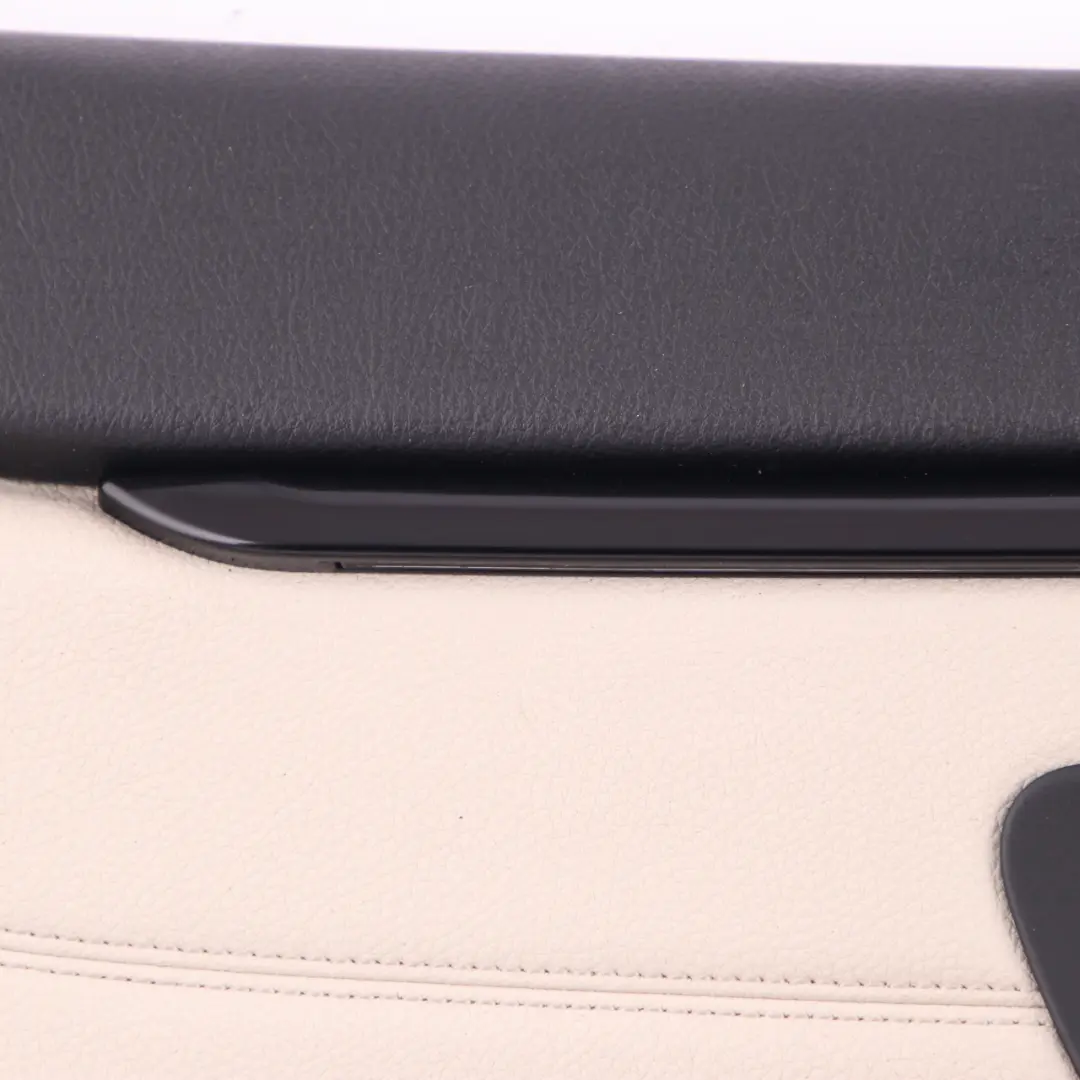 BMW F36 Door Card Trim Rear Left N/S Lining Panel Leather Ivory White