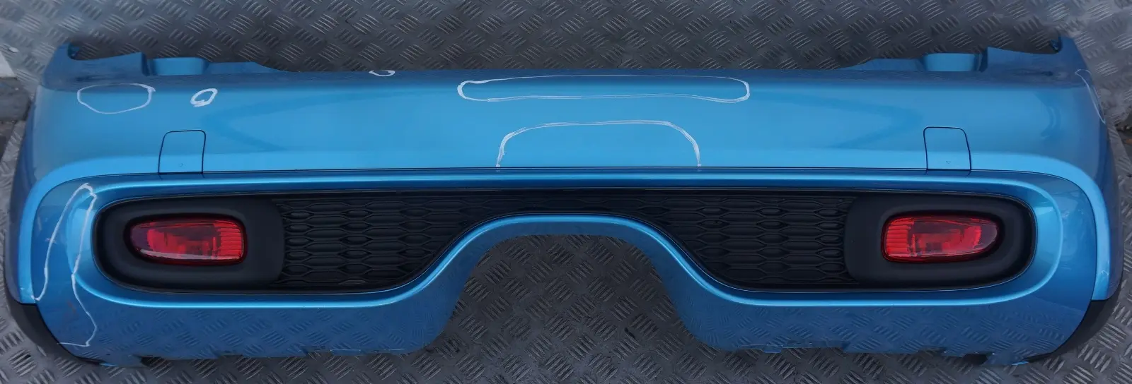 *BMW Mini F55 Cooper S Stossfänger Hinten Electric Blue II Metallic - B86 Blau