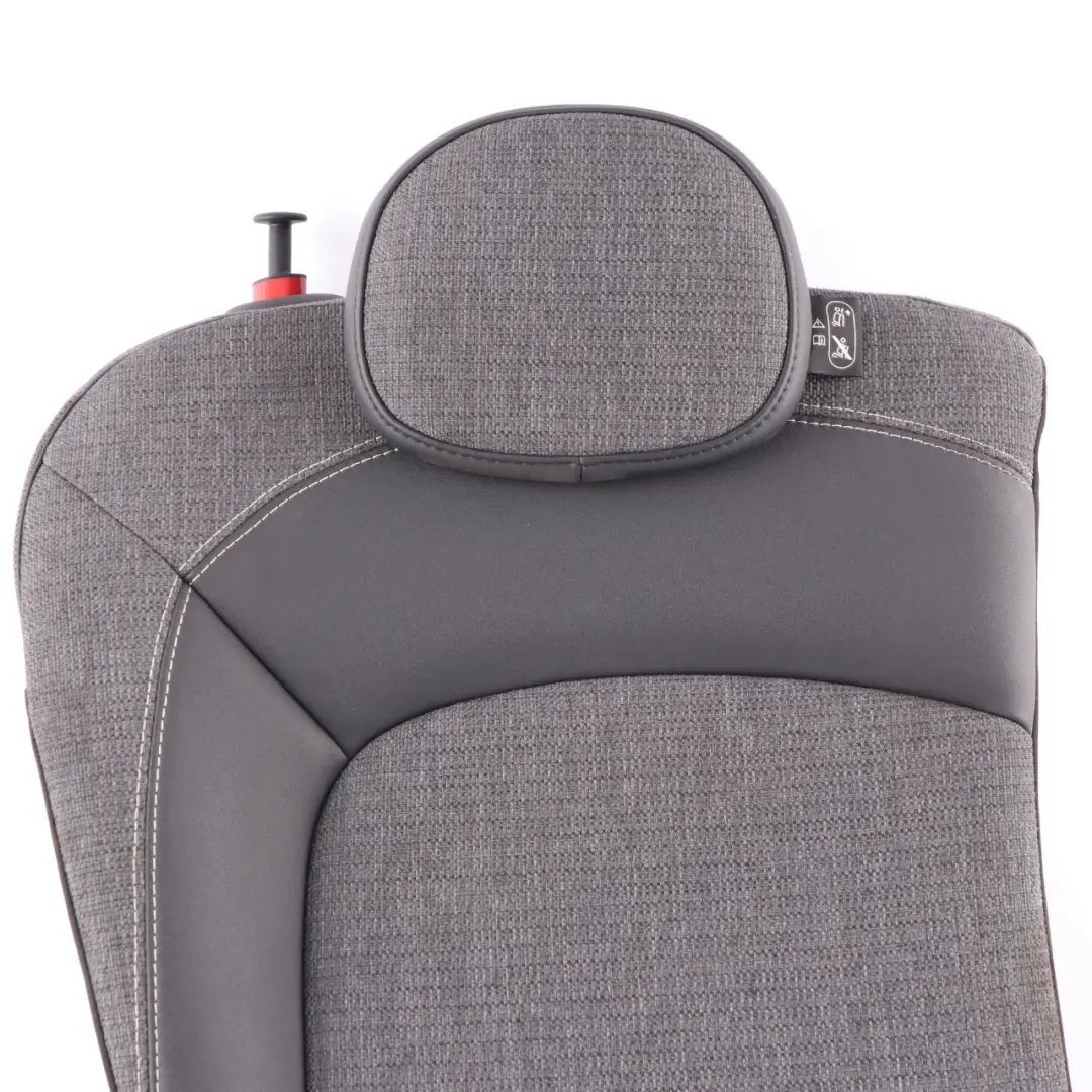 Seat Backrest Mini F55 Rear Right O/S Seat Back Cover Cloth Leatherette Black