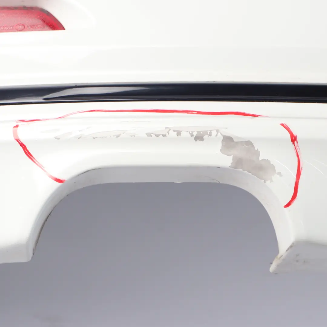 BMW F30 LCI Rear Bumper Trim Panel Sport Line PDC Alpinweiss White - 300