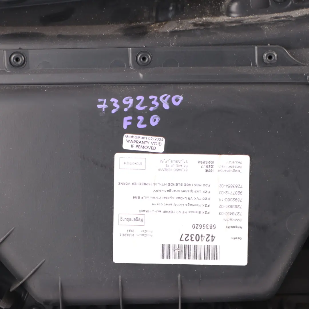 BMW F20 Door Card Front Right O/S Door Lining Trim Panel Leather Dakota Oyster