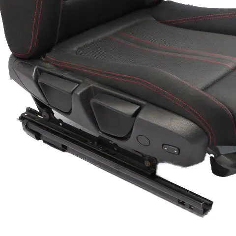BMW F21 LCI Front Seat M Sport Right O/S Fabric Cloth Anthrazit Red