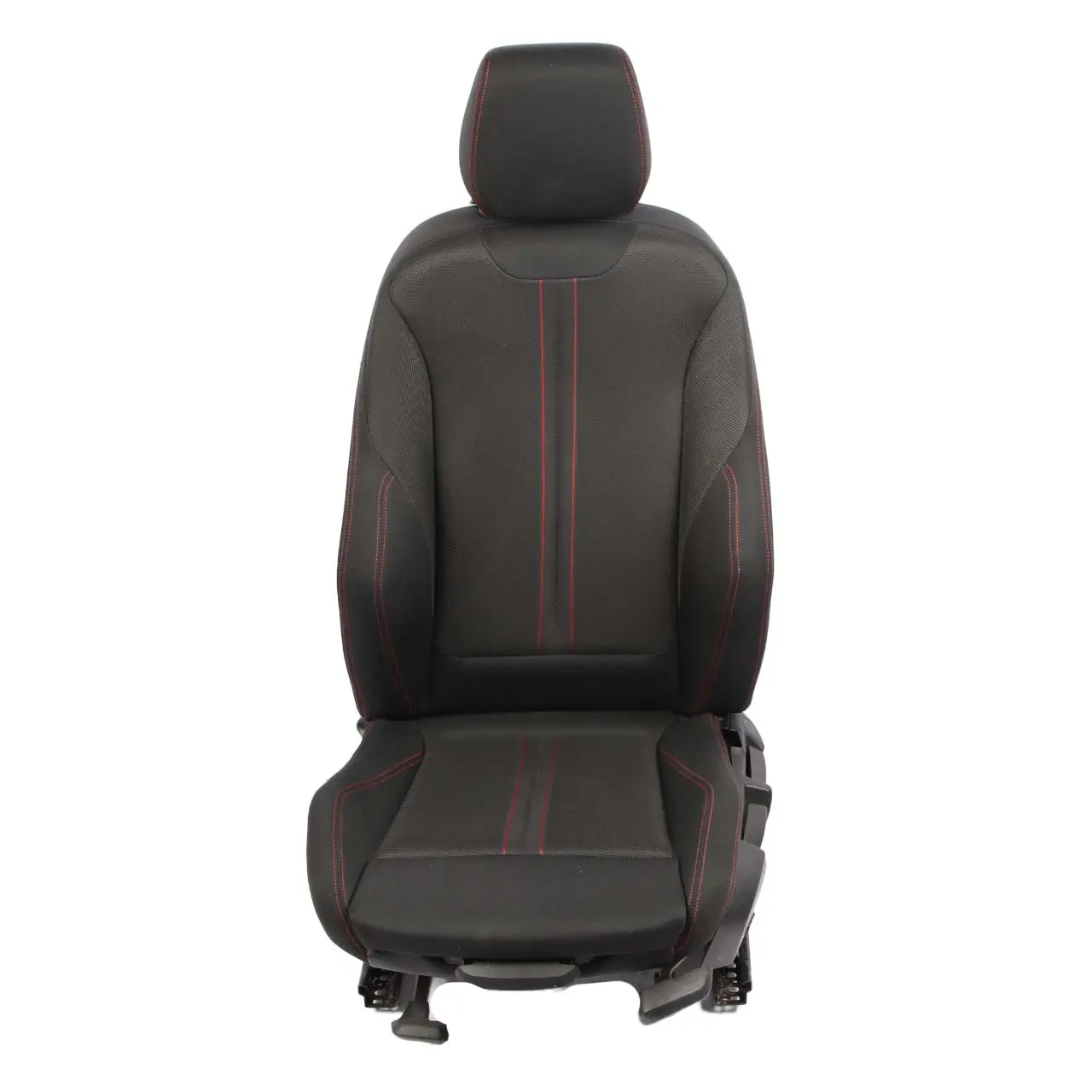 BMW F20 LCI Asiento Deportivo Delantero Izquierdo Tela Antracita Acento Rojo