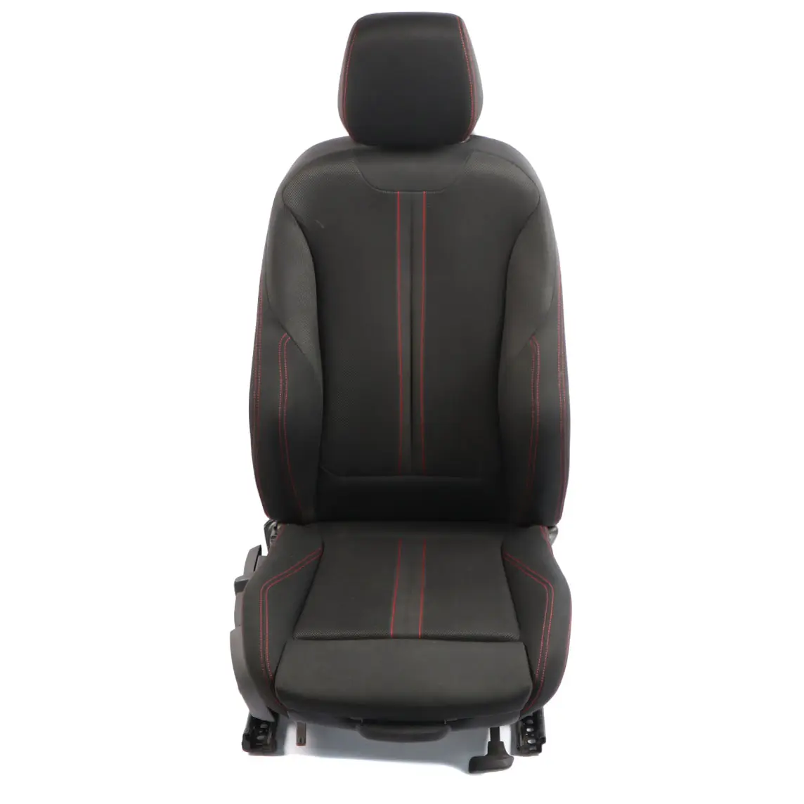 BMW F20 LCI Front Seat M Sport Right O/S Fabric Cloth Anthrazit Red