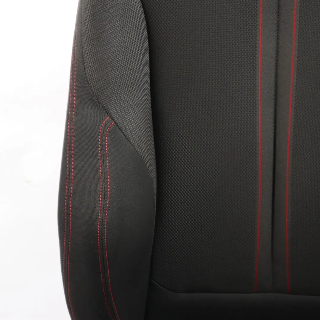 BMW F20 LCI Front Seat M Sport Right O/S Fabric Cloth Anthrazit Red