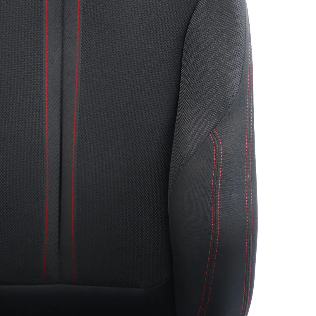 BMW F20 LCI Front Seat M Sport Right O/S Fabric Cloth Anthrazit Red