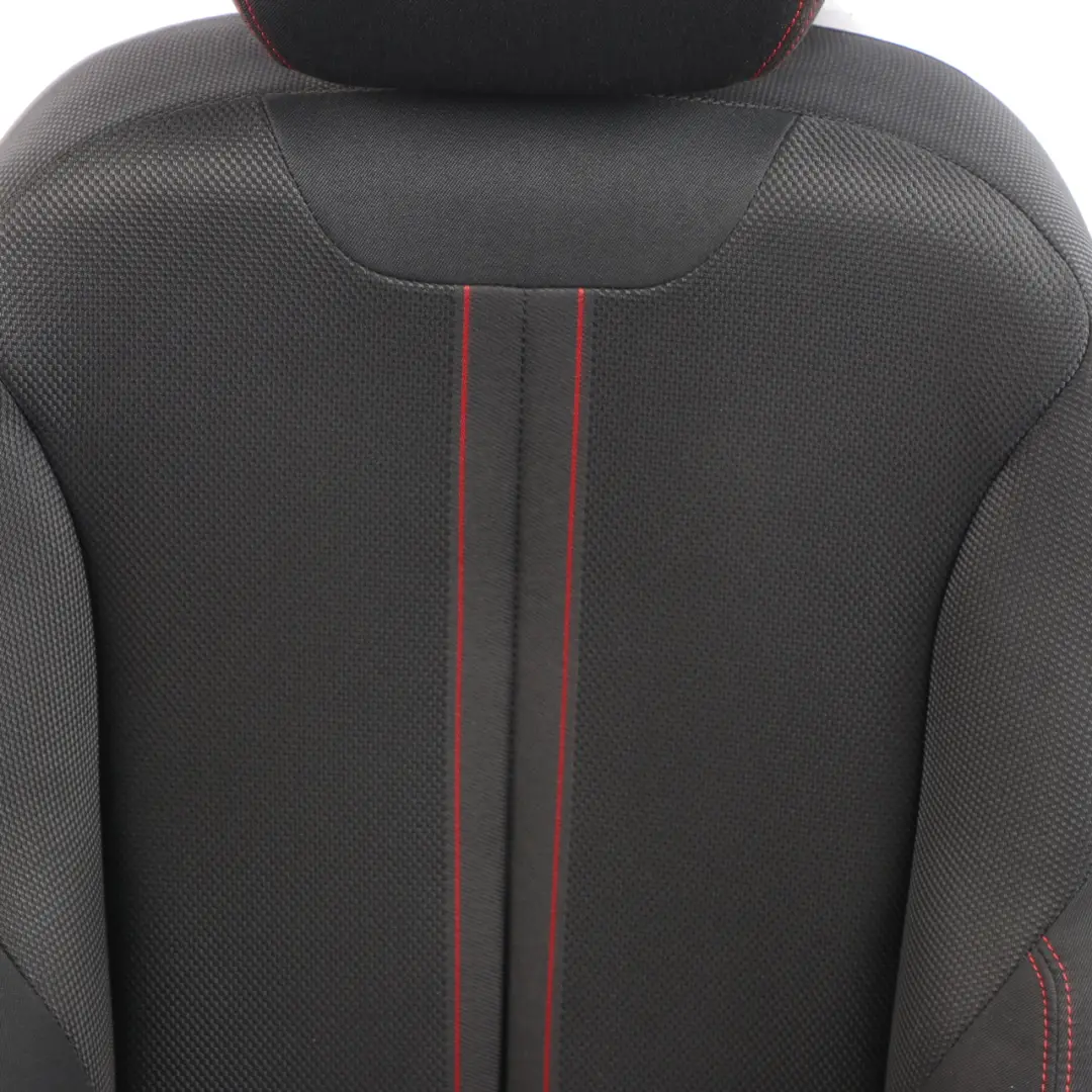 BMW F20 LCI Front Seat M Sport Right O/S Fabric Cloth Anthrazit Red