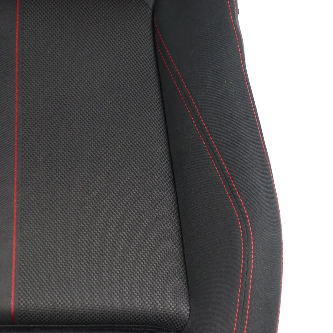 BMW F20 LCI Front Seat M Sport Right O/S Fabric Cloth Anthrazit Red