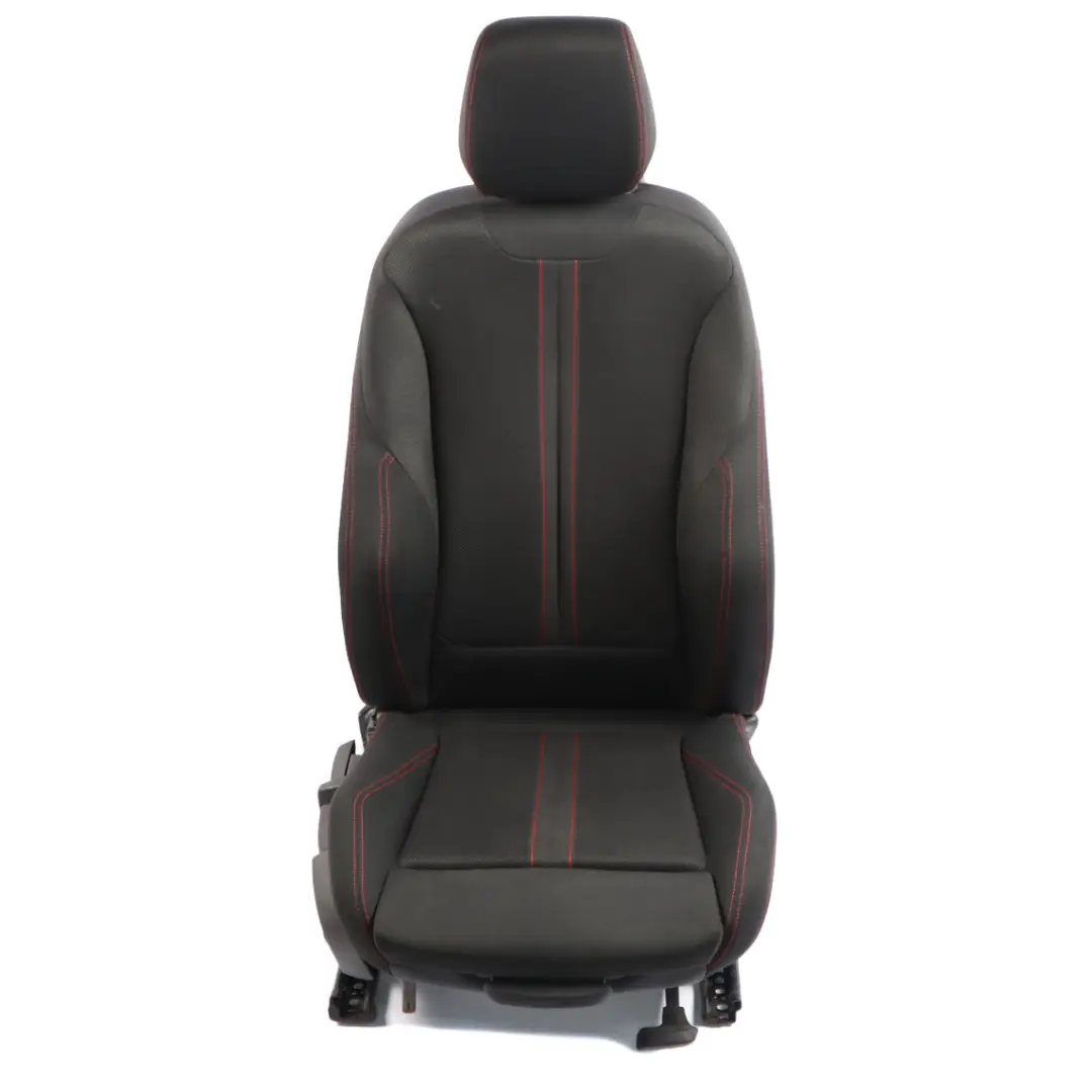 BMW F20 F30 LCI Derecho Sport Funda Respaldo Asiento Tela Antracita Rojo