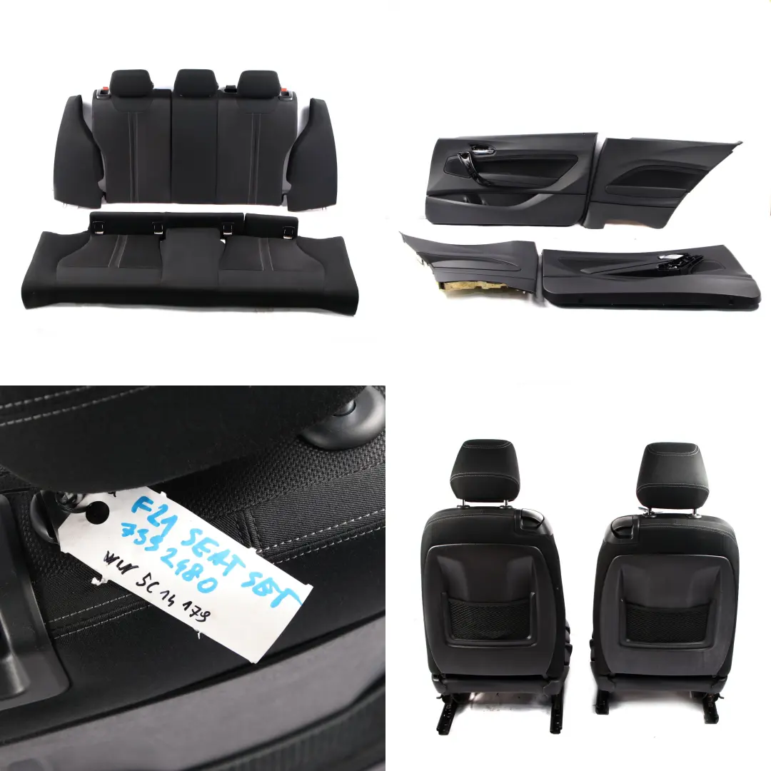 Sport Seats BMW F21 LCI Cloth Interior Front Rear Seat Set Anthrazit Akzent Grau