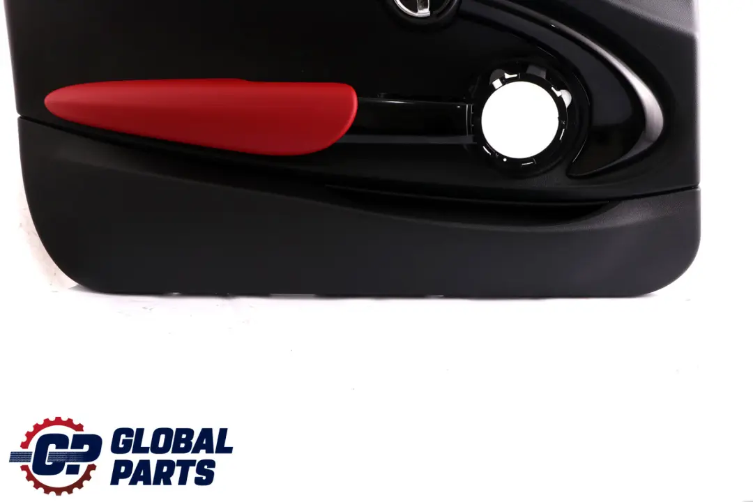 BMW Mini F56 F57 2 Front Left N/S Door Card Trim Panel Carbon Black Red