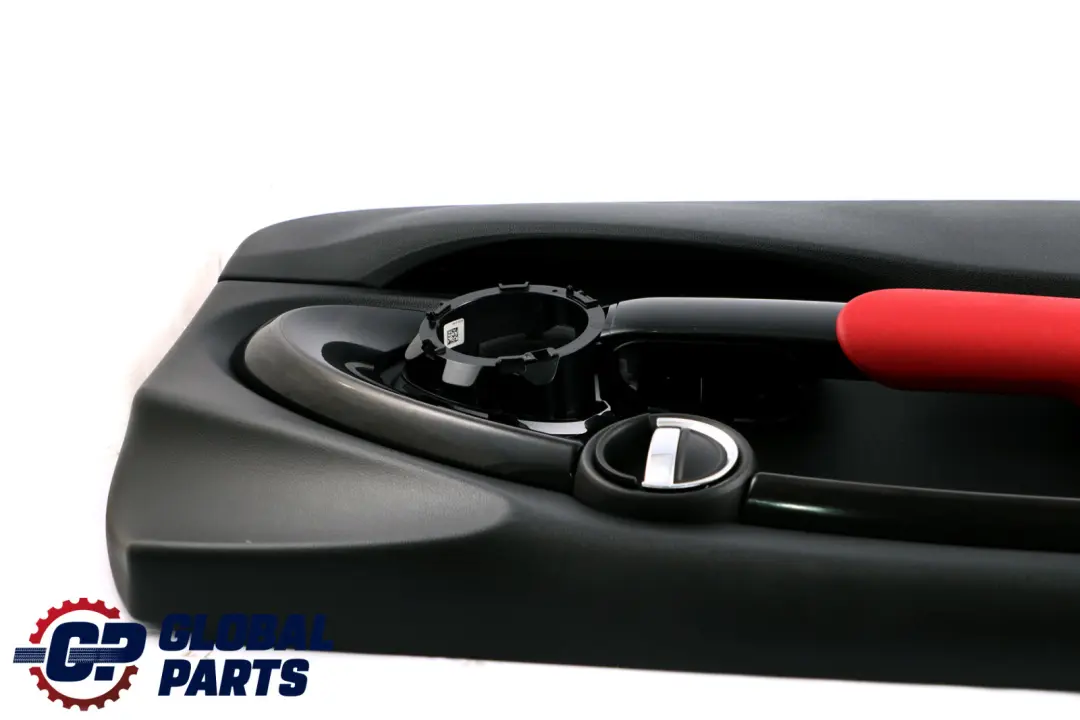 BMW Mini F56 F57 2 Front Left N/S Door Card Trim Panel Carbon Black Red