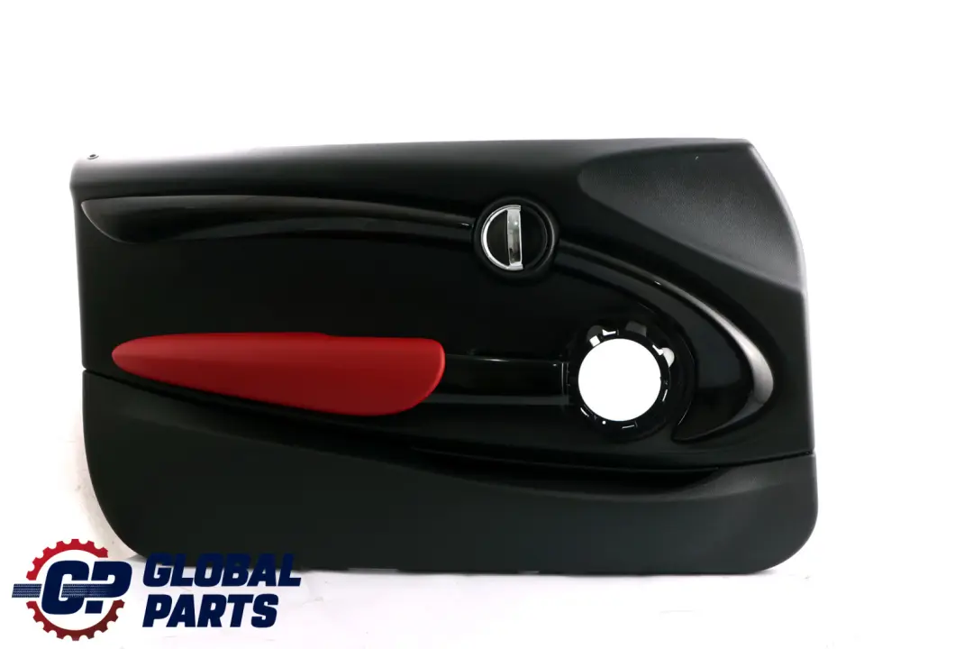 BMW Mini F56 F57 2 Front Left N/S Door Card Trim Panel Carbon Black Red