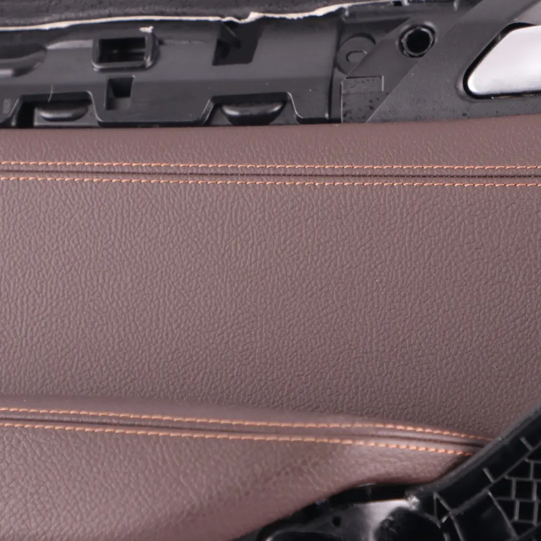 BMW X3 F25 Door Card Rear Left N/S Trim Lining Cover Panel Leather Nevada Mokka