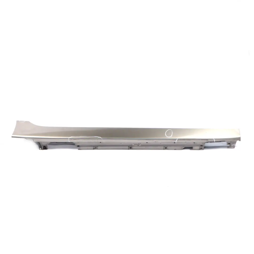 Side Skirt BMW F46 Sill Strip Covering Right O/S Platinum Silver Metallic - C08