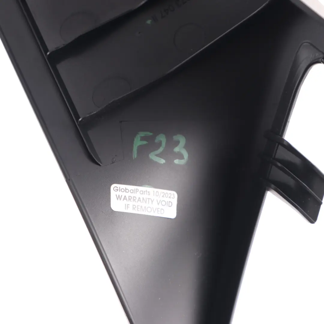 BMW F23 Convertible Column A-Pillar Trim Panel Left N/S Cover Black 7373047