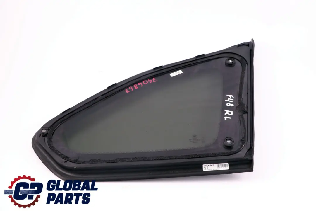 BMW X1 Series F48 F48N LCI Rear Left N/S Side Window Black AS3 Glass 7406867