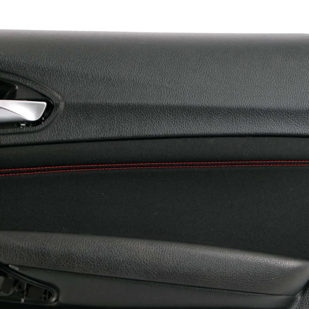 BMW 1 F20 LCI Rear Right O/S Door Lining Card Cloth Fabric Anthracite Red