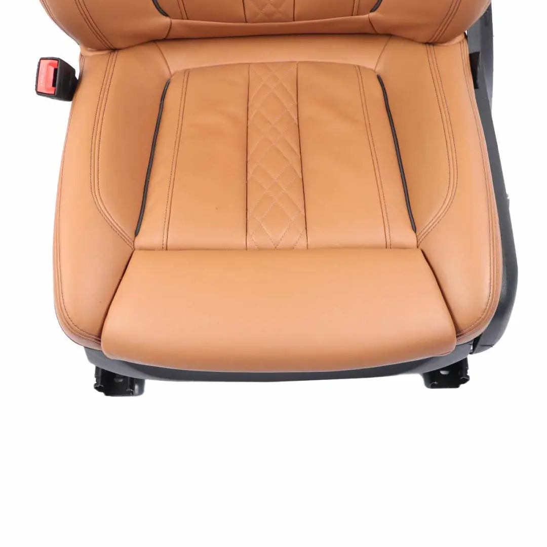 Front Seat BMW G11 Left N/S Sport Comfort Heated Leather Expanded/Cognac Memory