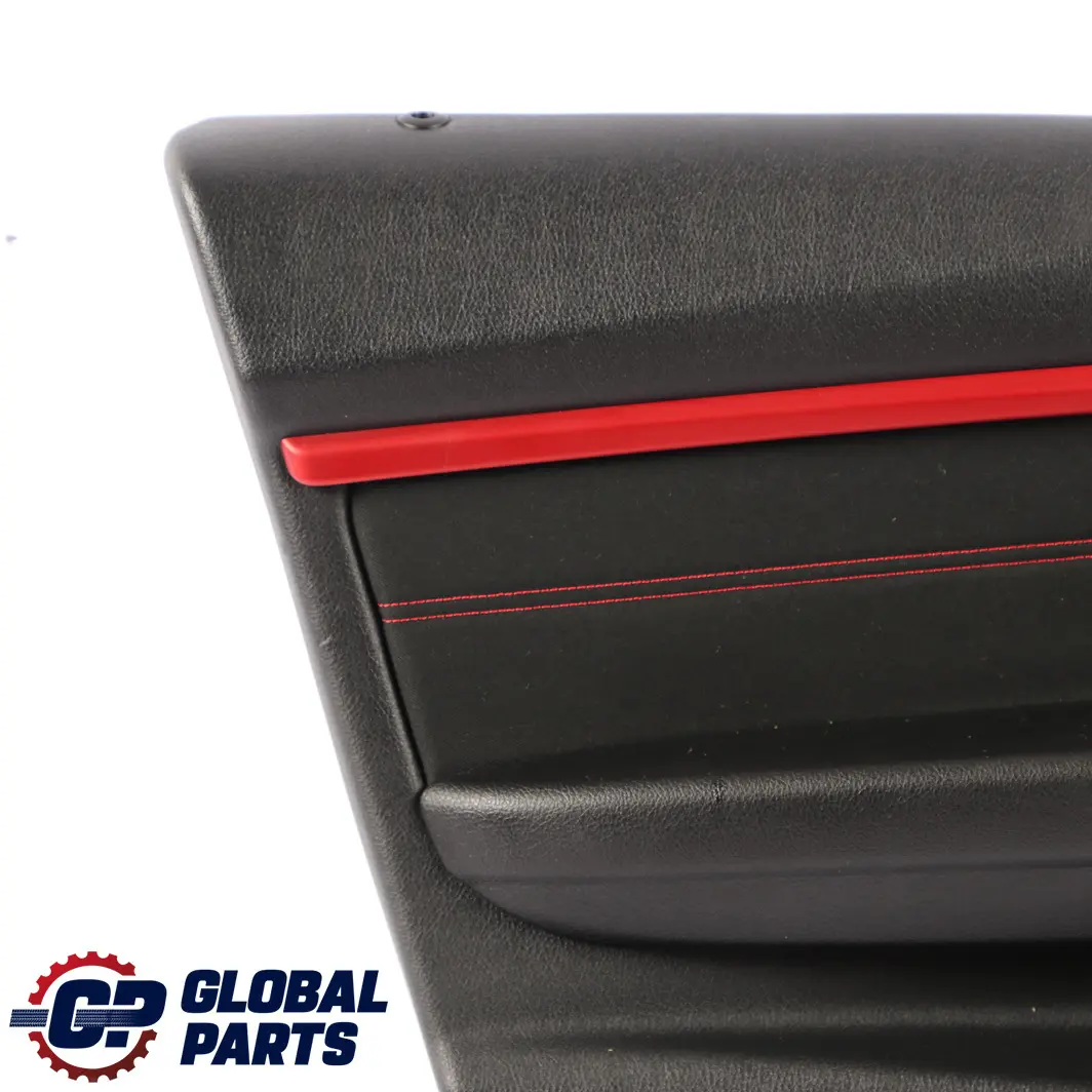 BMW 3 F30 F31 LCI Front Left N/S Door Card Lining Panel Cloth Anthracite Red