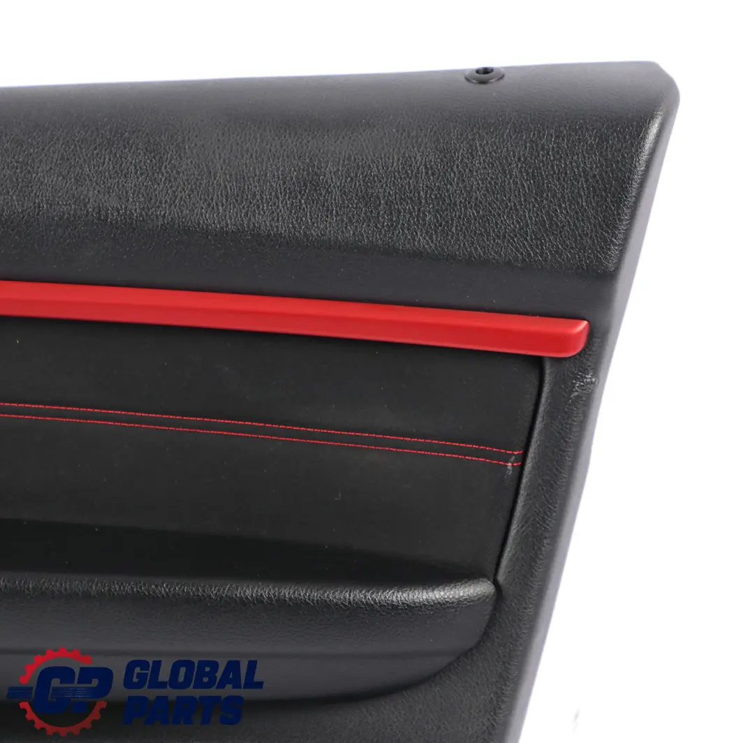 BMW 3 F30 F31 LCI Front Right O/S Door Card Lining Panel Cloth Anthracite Red