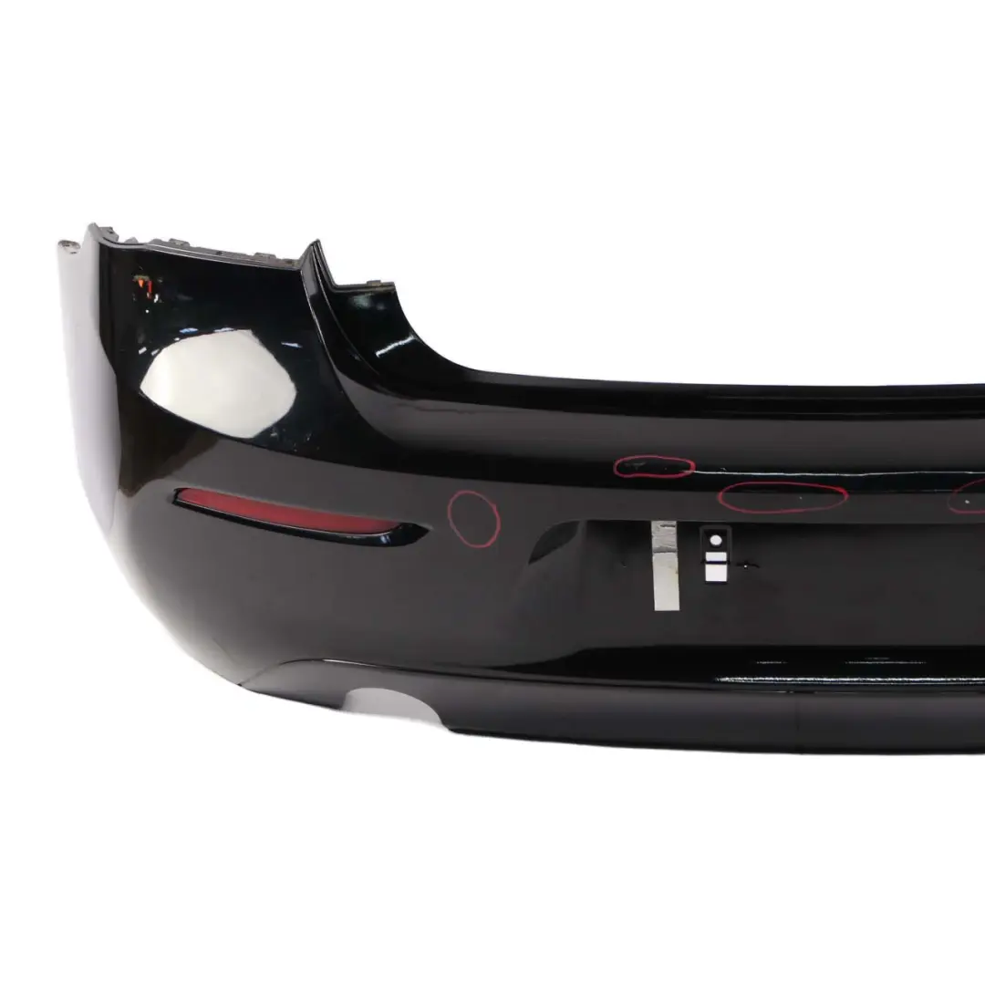 BMW 1 F20 F21 LCI Rear Bumper Trim Panel Black Sapphire Metallic - 475