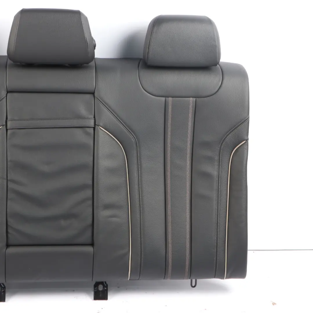 BMW G30 Rear Seat Backrest Interior Couch Back Cover Leather Dakota Black