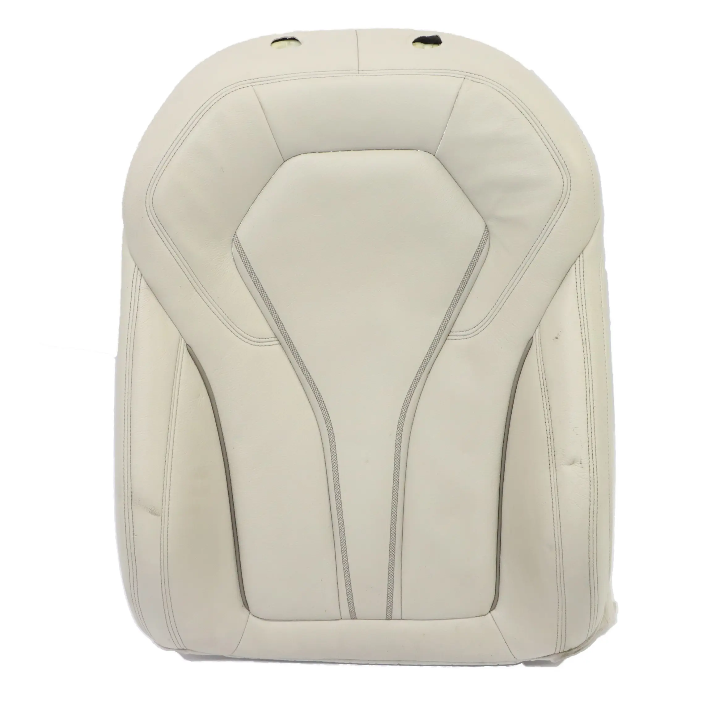 Respaldo Asiento BMW G30 G31 Delantero Izquierdo Funda Calefactable Cuero Blanco