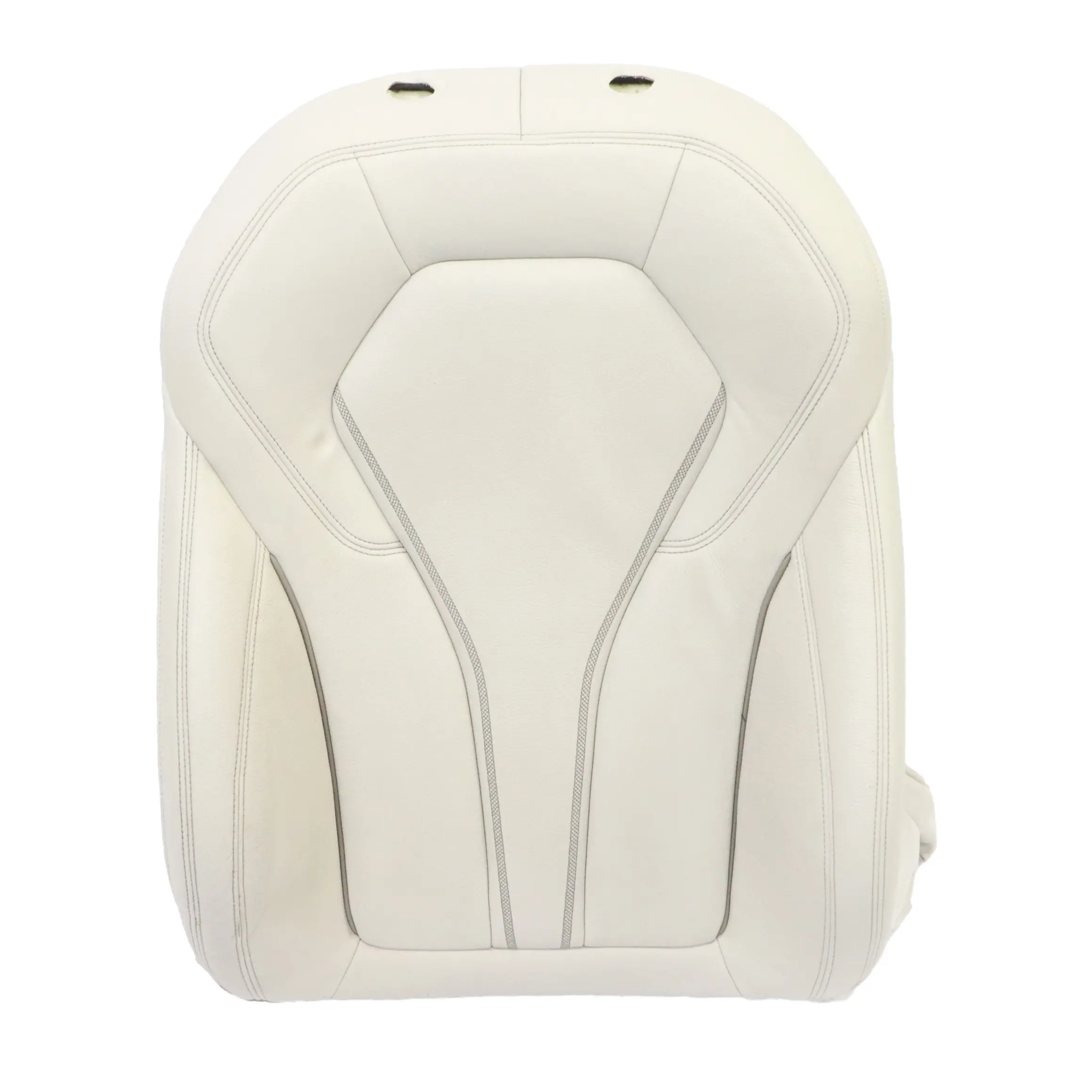 Seat Backrest BMW G30 G31 Front Right O/S Heated Cover Leather Ivory White