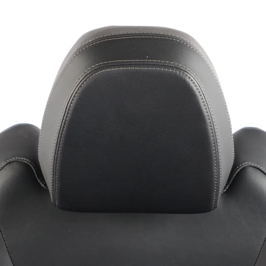 Front Seat BMW X3 G01 Sport Heated Left N/S Leather Vernasca Black Gray Stitch