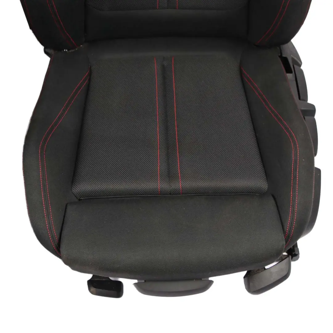 Sport Seats BMW F20 LCI Cloth Front Rear Seat Set Fabric Track Anthracite Red