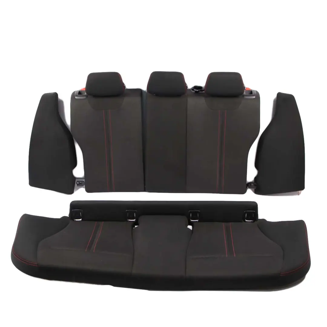 Sport Seats BMW F20 LCI Cloth Front Rear Seat Set Fabric Track Anthracite Red