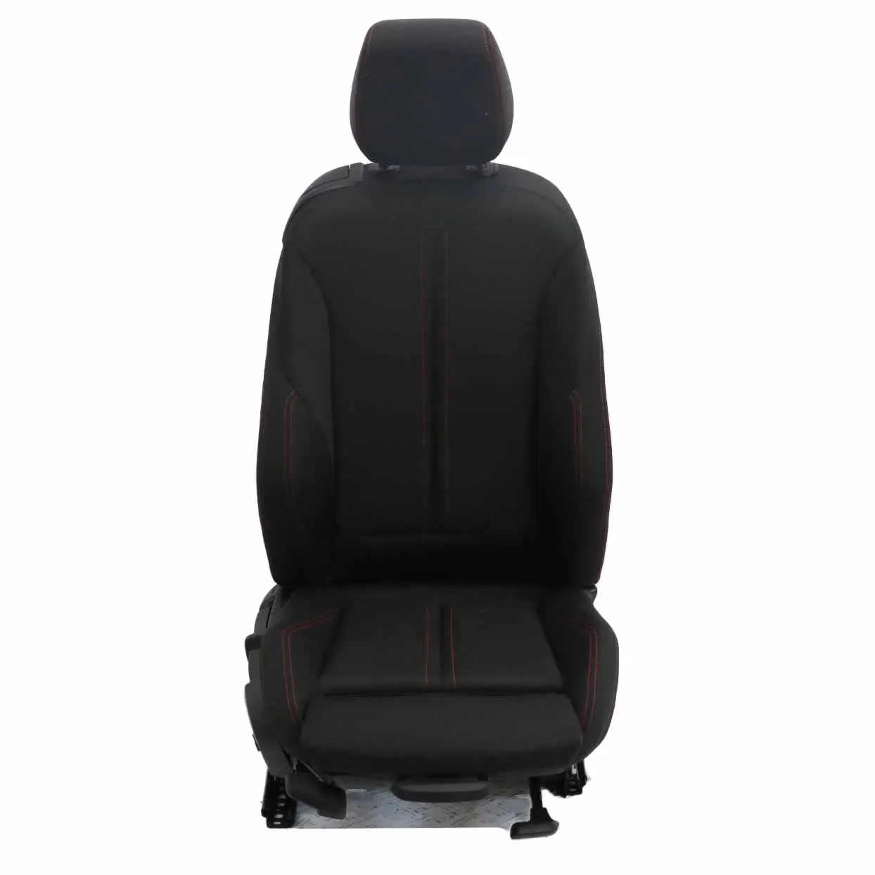 BMW F21 LCI Sport Calefacción Tela Antracita Rojo Delantero Derecho Asiento