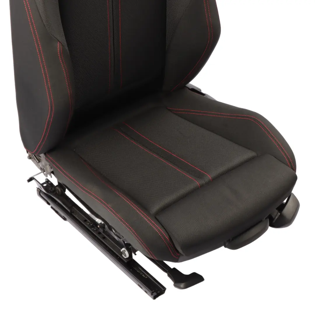 BMW F20 LCI Front Seat Left N/S Sport Heated Cloth Fabric Anthracite Red