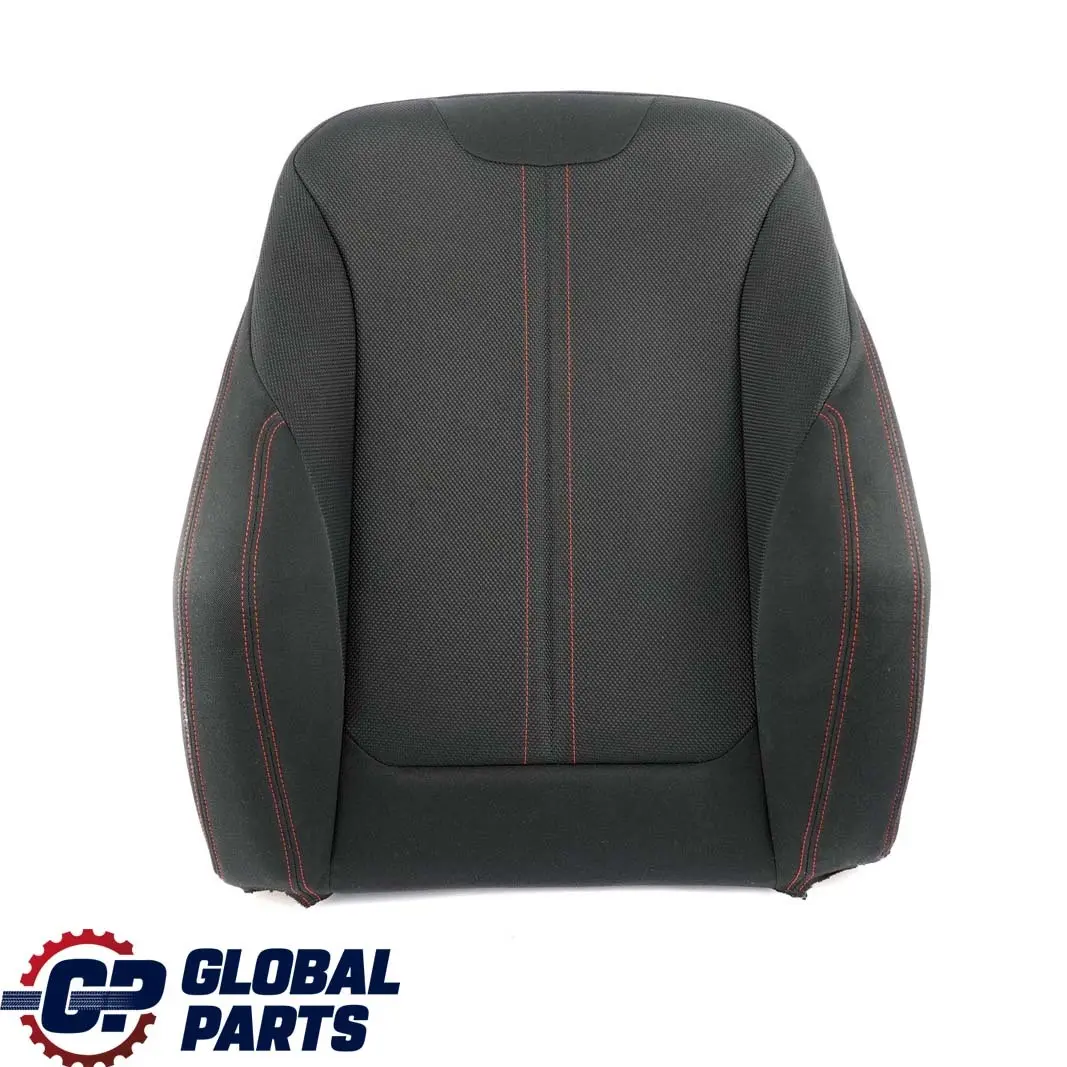 BMW F20 F30 LCI Front Left Sport Seat N/S Backrest Cover Cloth Anthracite Red