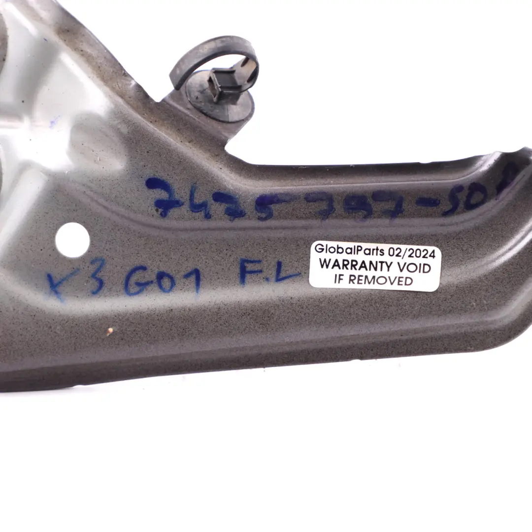 BMW X3 G01 Soporte Guardabarros Delantero Izquierdo Sophisto Gris A90 7400219