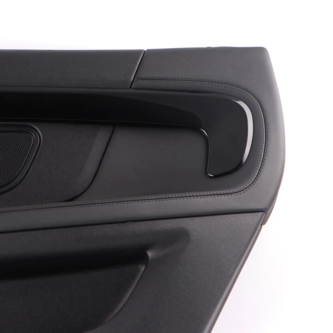 Mini F60 Door Card Cover Rear Right O/S Trim Panel Carbon Black Leather 7476636